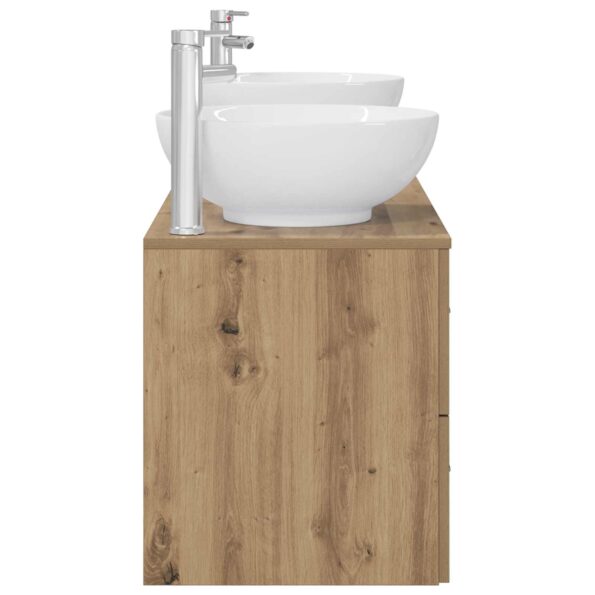 vidaXL Sada kúpeľňového nábytku 3 ks Dub artisan 49,5 x 44,5 x 65 cm – Obrázok 6