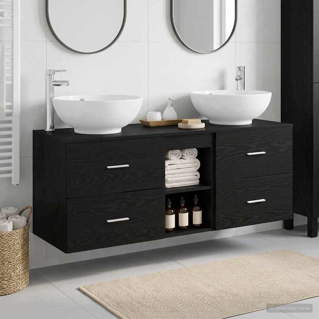 3405900_1.jpg vidaXL Sada kúpeľňového nábytku 3 ks Čierna 49,5 x 44,5 x 65 cm – Obrázok 1