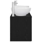 vidaXL Sada kúpeľňového nábytku 3 ks Čierna 49,5 x 44,5 x 65 cm – Obrázok 7