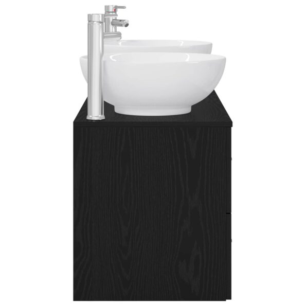 vidaXL Sada kúpeľňového nábytku 3 ks Čierna 49,5 x 44,5 x 65 cm – Obrázok 7