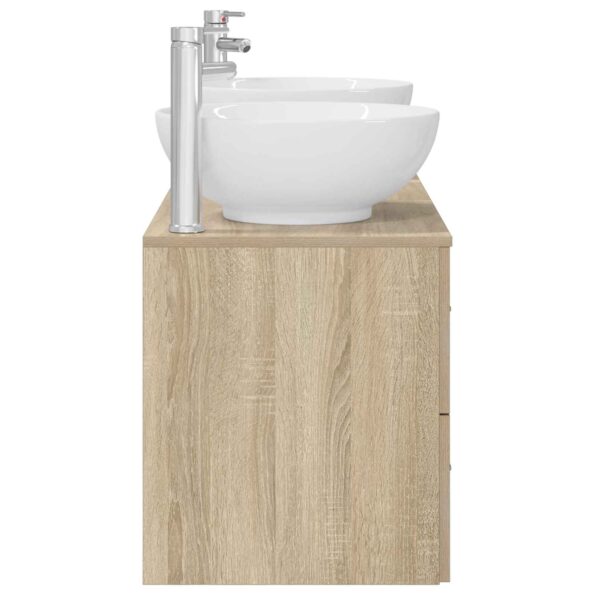 vidaXL Sada kúpeľňového nábytku 3 ks Dub sonoma 49,5 x 44,5 x 65 cm – Obrázok 7