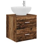 vidaXL Sada kúpeľňového nábytku 3 ks Staré drevo 49,5 x 44,5 x 65 cm – Obrázok 5