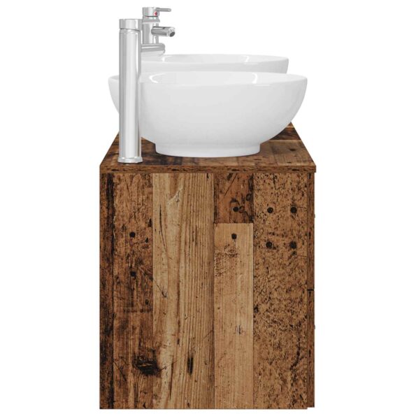 vidaXL Sada kúpeľňového nábytku 3 ks Staré drevo 49,5 x 44,5 x 65 cm – Obrázok 7