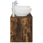 vidaXL Sada kúpeľňového nábytku 3 ks Dymový dub 49,5 x 44,5 x 65 cm – Obrázok 6