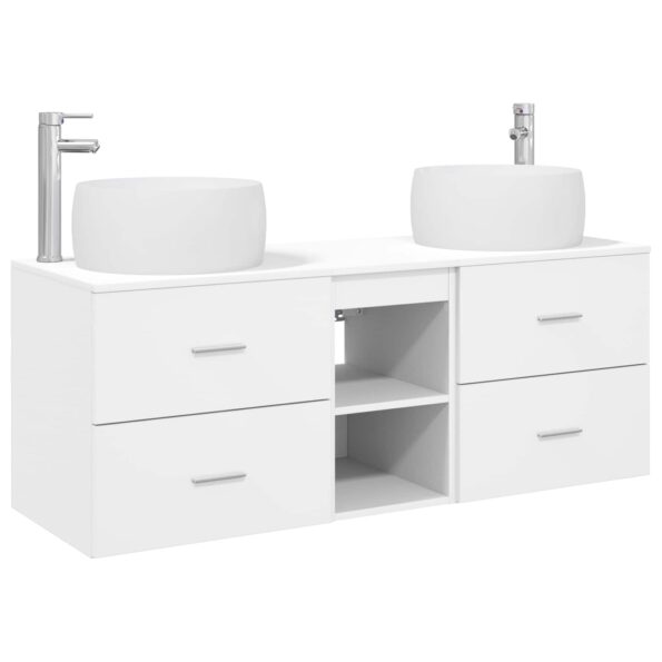 vidaXL Sada kúpeľňového nábytku 3 ks Biela 49,5 x 44,5 x 66 cm – Obrázok 2