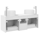 vidaXL Sada kúpeľňového nábytku 3 ks Biela 49,5 x 44,5 x 66 cm – Obrázok 8
