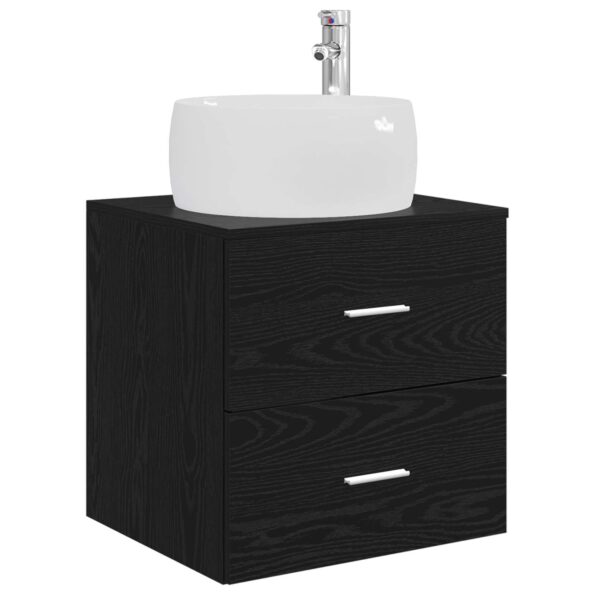 vidaXL Sada kúpeľňového nábytku 3 ks Čierna 49,5 x 44,5 x 66 cm – Obrázok 5