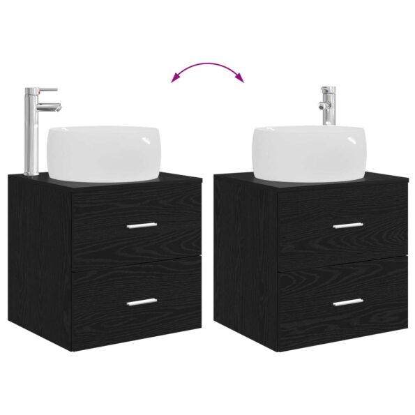vidaXL Sada kúpeľňového nábytku 3 ks Čierna 49,5 x 44,5 x 66 cm – Obrázok 10