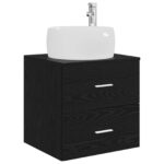 vidaXL Sada kúpeľňového nábytku 3 ks Čierna 49,5 x 44,5 x 66 cm – Obrázok 4