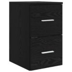 vidaXL Sada kúpeľňového nábytku 3 ks Čierna 49,5 x 44,5 x 66 cm – Obrázok 5