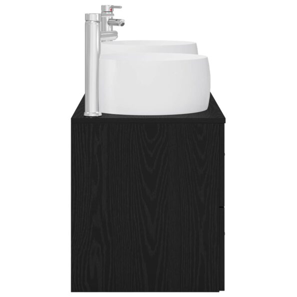 vidaXL Sada kúpeľňového nábytku 3 ks Čierna 49,5 x 44,5 x 66 cm – Obrázok 6