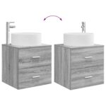 vidaXL Sada kúpeľňového nábytku 3 ks Sivý Sonoma 49,5 x 44,5 x 65,5 cm – Obrázok 10