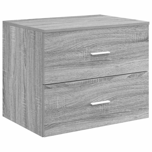 vidaXL Sada kúpeľňového nábytku 3 ks Sivý Sonoma 49,5 x 44,5 x 65,5 cm – Obrázok 5