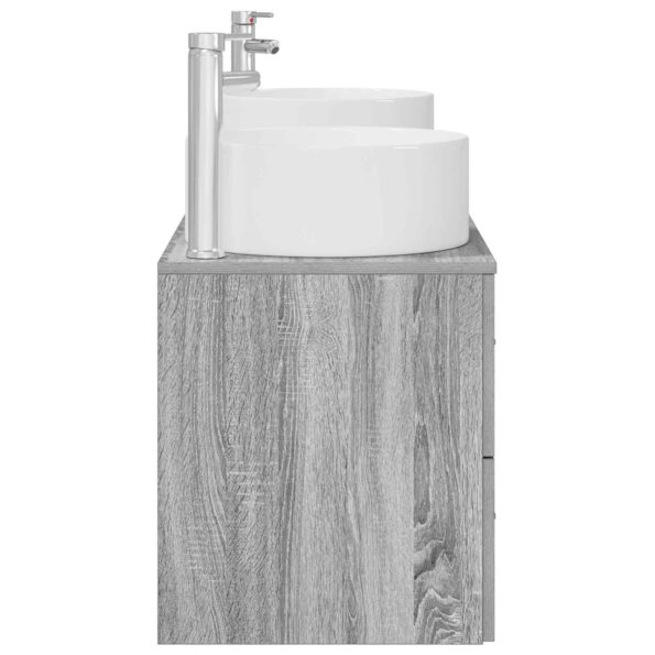 vidaXL Sada kúpeľňového nábytku 3 ks Sivý Sonoma 49,5 x 44,5 x 65,5 cm – Obrázok 6