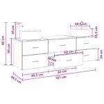 vidaXL Sada kúpeľňového nábytku 3 ks Staré drevo 49,5 x 44,5 x 65,5 cm – Obrázok 11