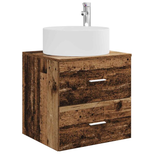 vidaXL Sada kúpeľňového nábytku 3 ks Staré drevo 49,5 x 44,5 x 65,5 cm – Obrázok 4