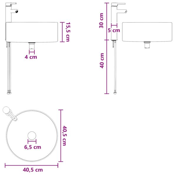 vidaXL Sada kúpeľňového nábytku 3 ks Čierna 49,5 x 44,5 x 65,5 cm – Obrázok 12