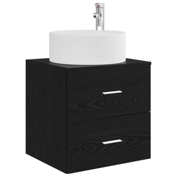 vidaXL Sada kúpeľňového nábytku 3 ks Čierna 49,5 x 44,5 x 65,5 cm – Obrázok 5