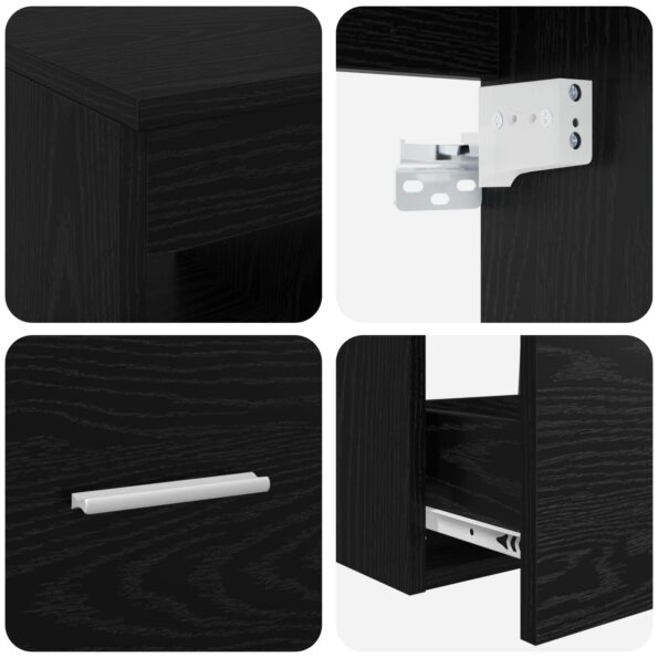 vidaXL Sada kúpeľňového nábytku 3 ks Čierna 49,5 x 44,5 x 65,5 cm – Obrázok 8
