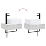 vidaXL Sada kúpeľňového nábytku 5 ks Biela 33 x 34,5 x 100 cm – Obrázok 11
