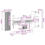 vidaXL Sada kúpeľňového nábytku 5 ks Biela 33 x 34,5 x 100 cm – Obrázok 12