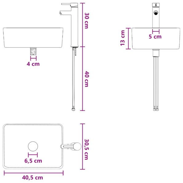 vidaXL Sada kúpeľňového nábytku 5 ks Biela 33 x 34,5 x 100 cm – Obrázok 13
