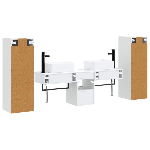 vidaXL Sada kúpeľňového nábytku 5 ks Biela 33 x 34,5 x 100 cm – Obrázok 7