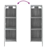vidaXL Sada kúpeľňového nábytku 5 ks Sivý Sonoma 33 x 34,5 x 100 cm – Obrázok 11