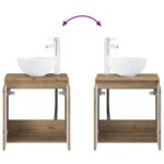 vidaXL Sada kúpeľňového nábytku 5 ks Dub artisan 33 x 34,5 x 100 cm – Obrázok 10