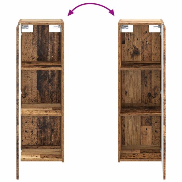 vidaXL Sada kúpeľňového nábytku 5 ks Staré drevo 33 x 34,5 x 100 cm – Obrázok 11