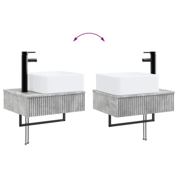 vidaXL Sada kúpeľňového nábytku 5 ks Betónovo sivá 33 x 34,5 x 160 cm – Obrázok 10