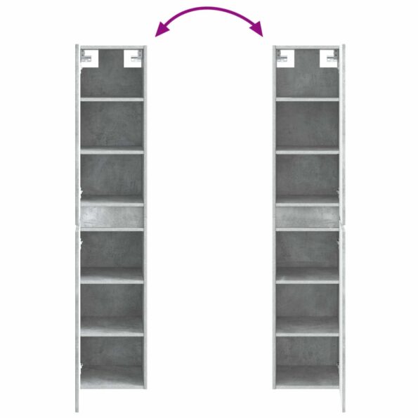 vidaXL Sada kúpeľňového nábytku 5 ks Betónovo sivá 33 x 34,5 x 160 cm – Obrázok 11