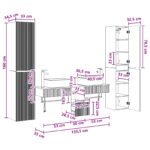 vidaXL Sada kúpeľňového nábytku 5 ks Betónovo sivá 33 x 34,5 x 160 cm – Obrázok 12