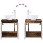 vidaXL Sada kúpeľňového nábytku 5 ks Staré drevo 33 x 34,5 x 160 cm – Obrázok 10