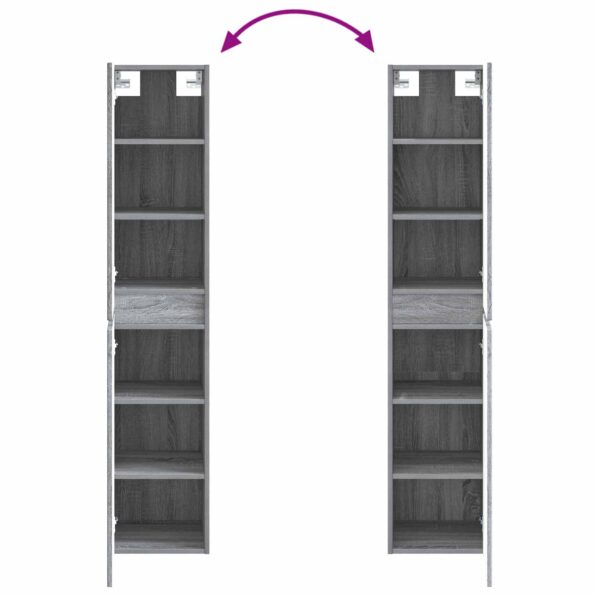 vidaXL Sada kúpeľňového nábytku 3 ks Sivý Sonoma 33 x 34,5 x 160 cm – Obrázok 10