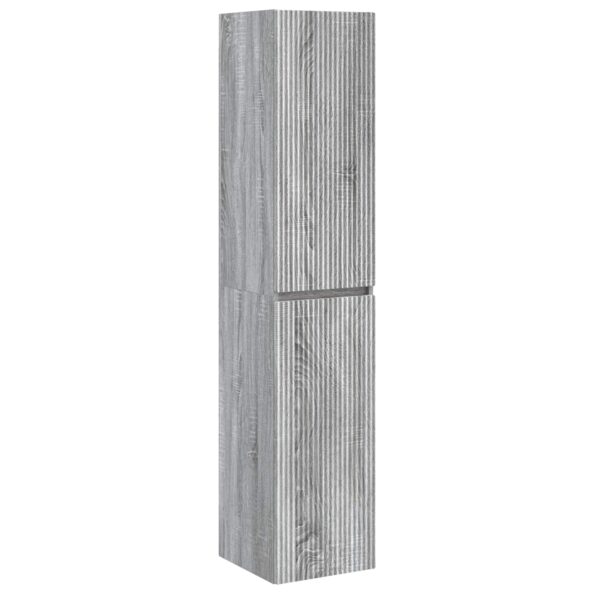 vidaXL Sada kúpeľňového nábytku 3 ks Sivý Sonoma 33 x 34,5 x 160 cm – Obrázok 6