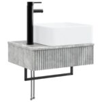 vidaXL Sada kúpeľňového nábytku 3 ks Betónovo sivá 33 x 34,5 x 160 cm – Obrázok 4