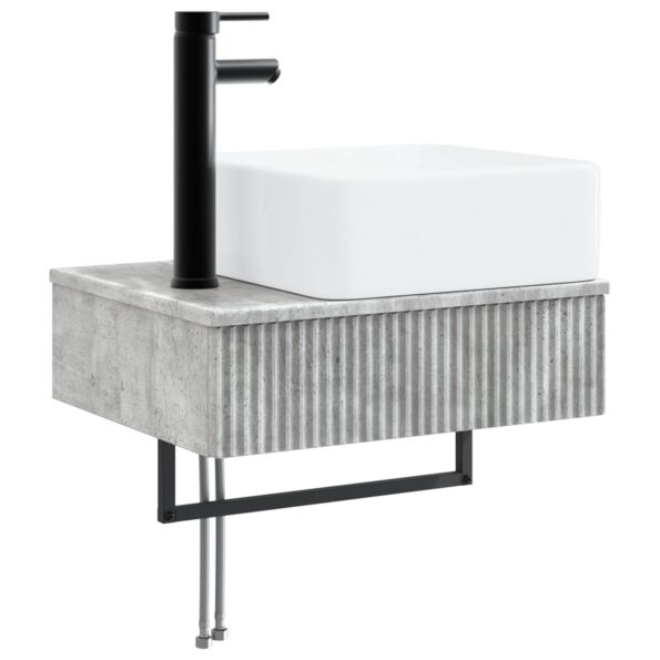 vidaXL Sada kúpeľňového nábytku 3 ks Betónovo sivá 33 x 34,5 x 160 cm – Obrázok 4