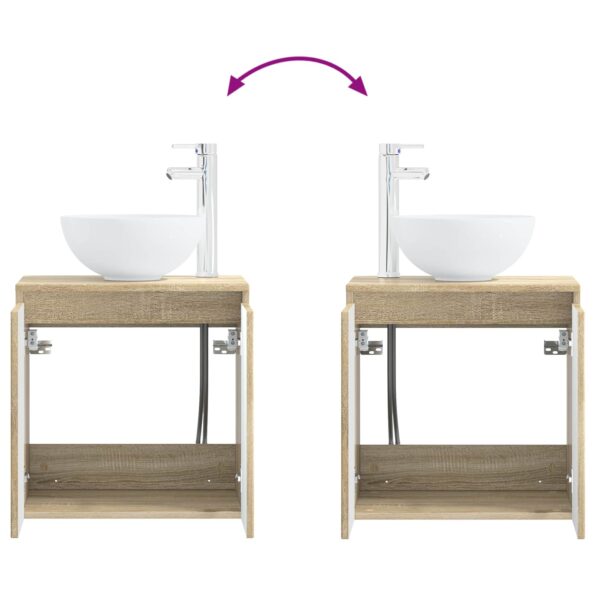 vidaXL Sada kúpeľňového nábytku 3 ks Dub sonoma 33 x 34,5 x 160 cm – Obrázok 10