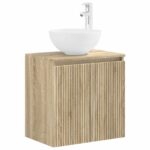 vidaXL Sada kúpeľňového nábytku 3 ks Dub sonoma 33 x 34,5 x 160 cm – Obrázok 4
