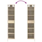vidaXL Sada kúpeľňového nábytku 3 ks Dub sonoma 33 x 34,5 x 160 cm – Obrázok 10