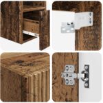 vidaXL Sada kúpeľňového nábytku 3 ks Staré drevo 33 x 34,5 x 160 cm – Obrázok 8