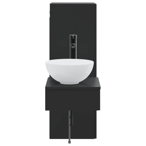 vidaXL Sada kúpeľňového nábytku 2 ks Čierna 33 x 34,5 x 100 cm – Obrázok 4