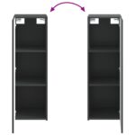 vidaXL Sada kúpeľňového nábytku 2 ks Čierna 33 x 34,5 x 100 cm – Obrázok 9