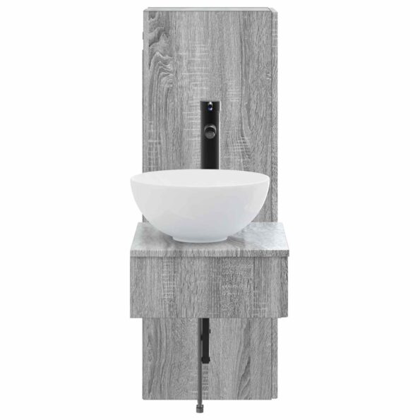 vidaXL Sada kúpeľňového nábytku 2 ks Sivý Sonoma 33 x 34,5 x 100 cm – Obrázok 4