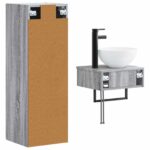 vidaXL Sada kúpeľňového nábytku 2 ks Sivý Sonoma 33 x 34,5 x 100 cm – Obrázok 5