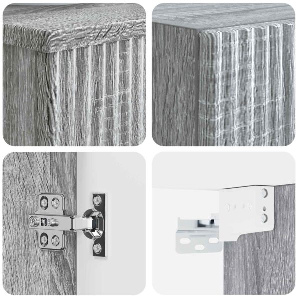 vidaXL Sada kúpeľňového nábytku 2 ks Sivý Sonoma 33 x 34,5 x 100 cm – Obrázok 6