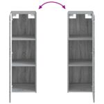 vidaXL Sada kúpeľňového nábytku 2 ks Sivý Sonoma 33 x 34,5 x 100 cm – Obrázok 9