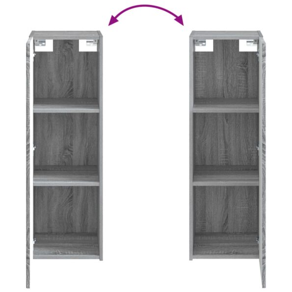 vidaXL Sada kúpeľňového nábytku 2 ks Sivý Sonoma 33 x 34,5 x 100 cm – Obrázok 9