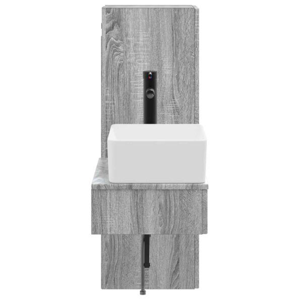 vidaXL Sada kúpeľňového nábytku 2 ks Sivý Sonoma 33 x 34,5 x 100 cm – Obrázok 4